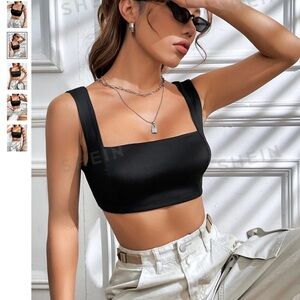 Black Women's Crop Top
